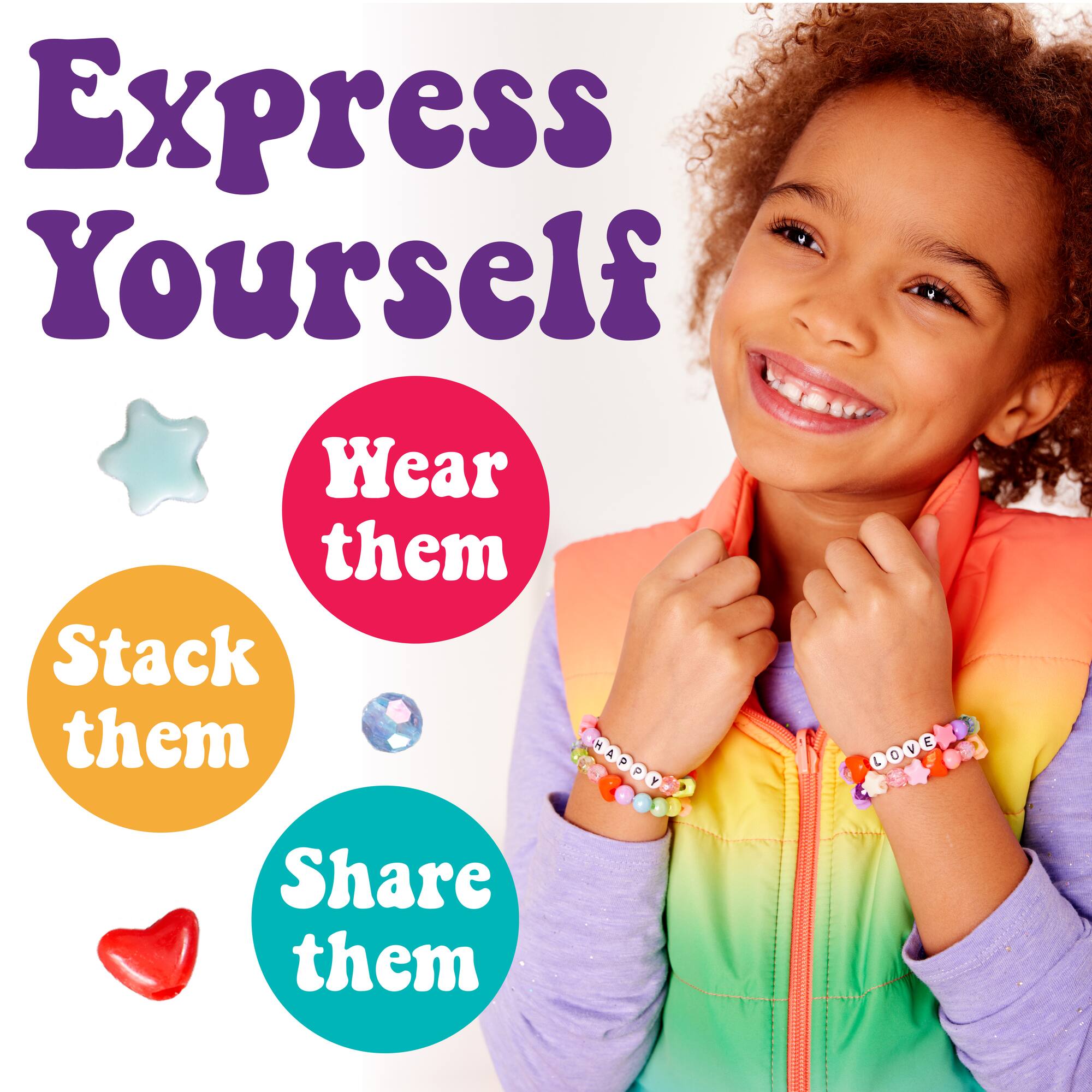 Creativity for Kids® Rainbow Bead Jewelry Jar